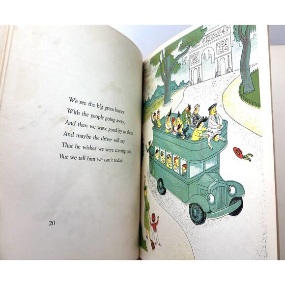 A Walk in the City By Dawson 1950 Hardcover Children’s Book‎ Out Of Print Kids - Picture 8 of 8